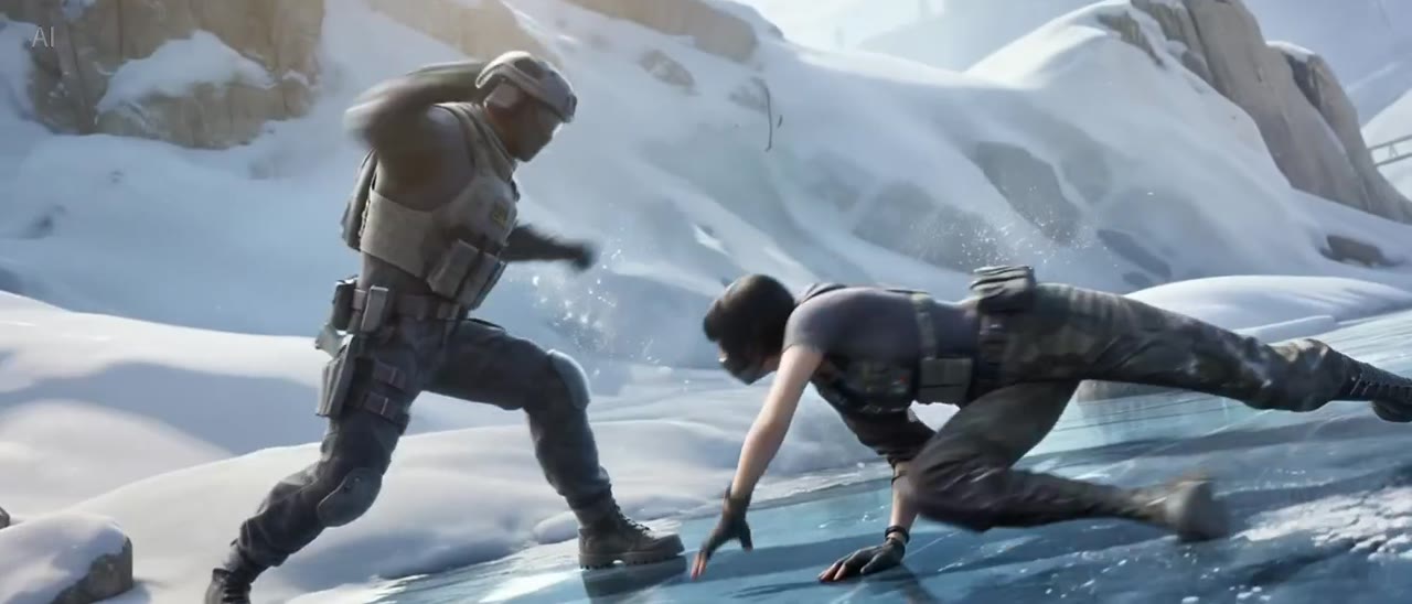 Community-reported Seedance result: Female Agent Snow Combat